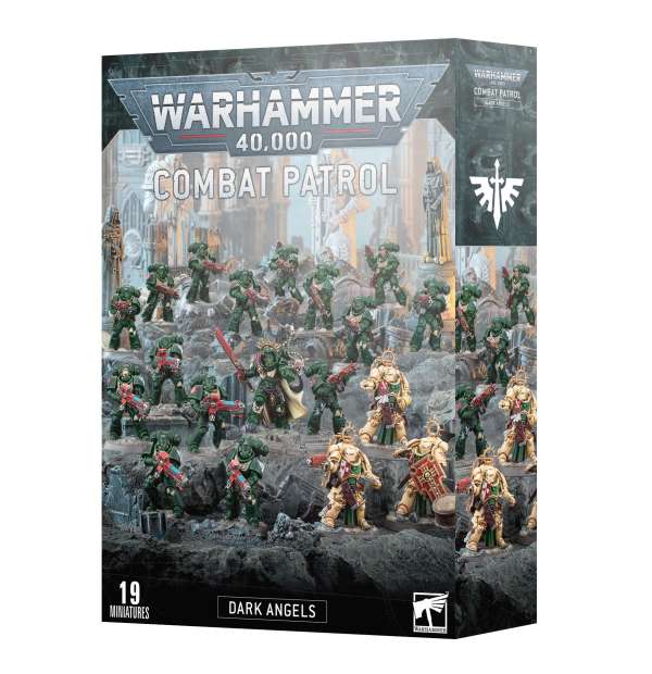 Warhammer 40K Combat Patrol Dark Angels starter set box contents