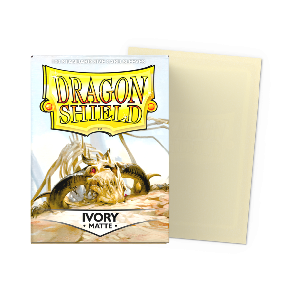 Dragon Shield Sleeves Ivory Matte 100 count box