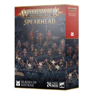 Warhammer Age of Sigmar Spearhead Blades of Khorne starter set box contents