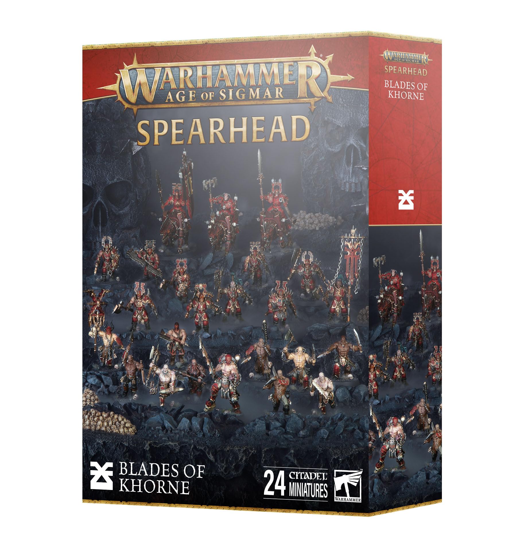 Warhammer Age of Sigmar Spearhead Blades of Khorne starter set box contents