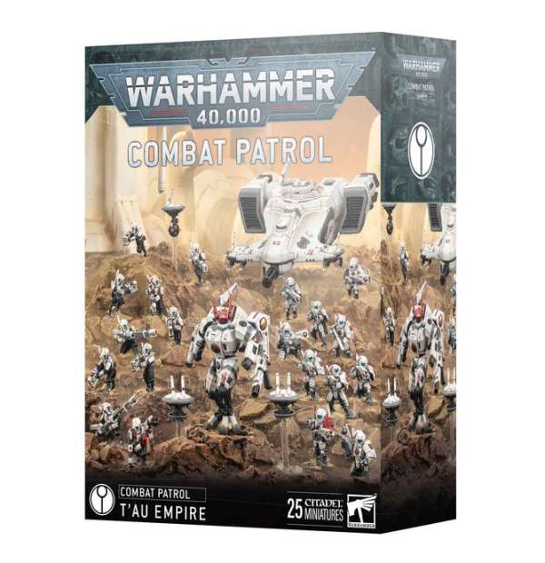 Warhammer 40K Combat Patrol T’au Empire starter set box contents