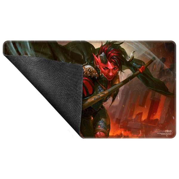 Ultra Pro UP38782 Commander Series Karlach stitched playmat for Magic the Gathering