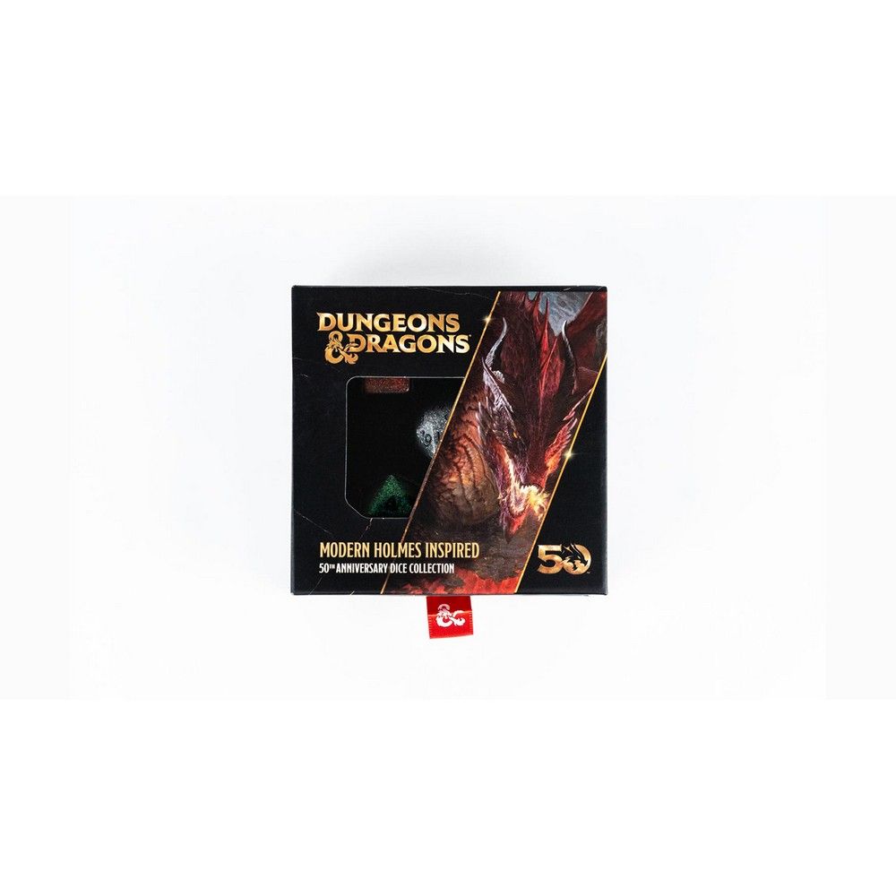 Fanroll Dungeons & Dragons 50th Anniversary Commemorative Dice Set with collector display box