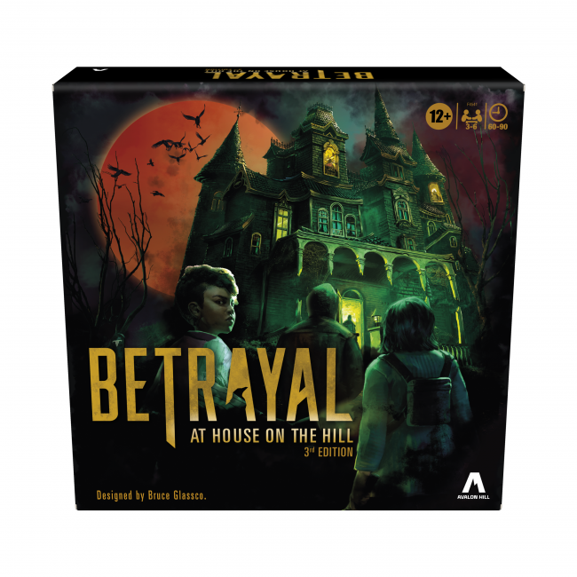 Betrayal at House on the Hill 3rd Edition board game box and components
