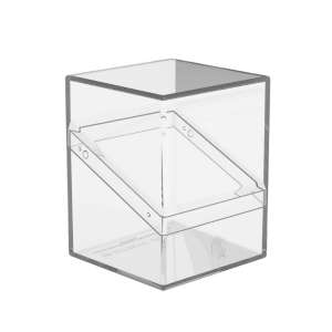 Ultimate Guard Boulder 100+ Clear transparent deck box with cards visible
