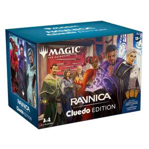 Magic The Gathering Ravnica Cluedo Edition board game box and cards