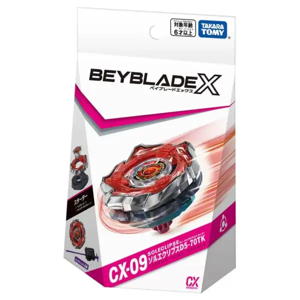 Beyblade X CX-09 Sol Eclipse D5-70TK Trans Kick Balance Type top