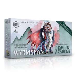 Wyrmspan Dragon Academy Expansion board game box and components