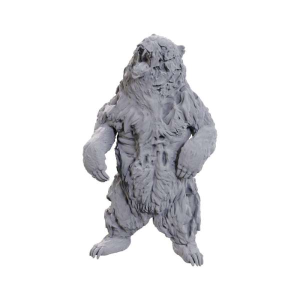 WizKids Deep Cuts Miniatures Zombie Grizzly Bear unpainted figure