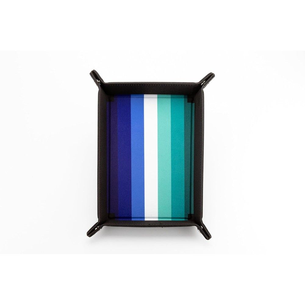 FanRoll Pride Fold-Up Velvet Dice Tray Gay Men Edition with rainbow design