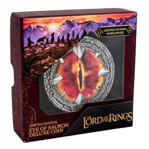 Lord of the Rings Eye of Sauron Deluxe Coin collectible metal replica