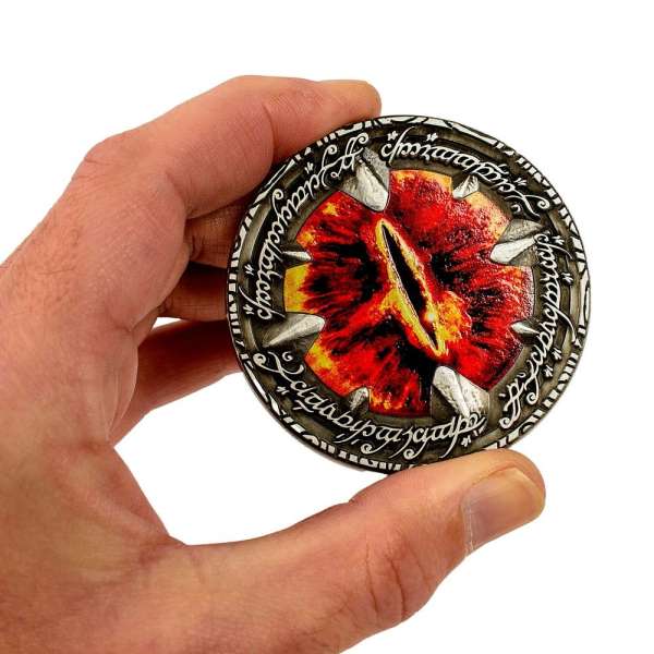 Lord of the Rings Eye of Sauron Deluxe Coin collectible metal replica