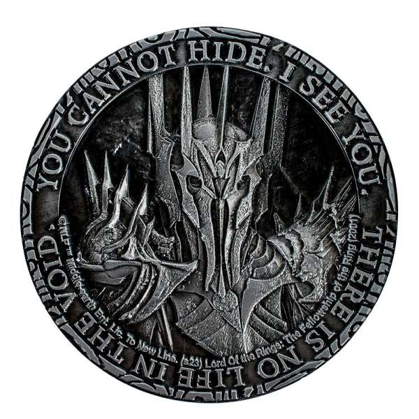 Lord of the Rings Eye of Sauron Deluxe Coin collectible metal replica