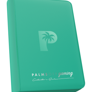 Palms Off Gaming - Collector's Series 4 Pocket Zip Trading Card Binder - Turquoise