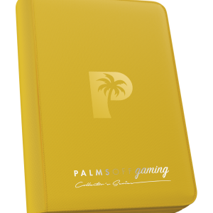 Palms Off Gaming - Collector's Series 4 Pocket Zip Trading Card Binder - Yellow