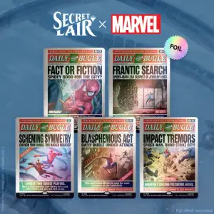 Magic the Gathering Secret Lair Spider-Man Daily Bugle Breaking News Rainbow Foil Edition