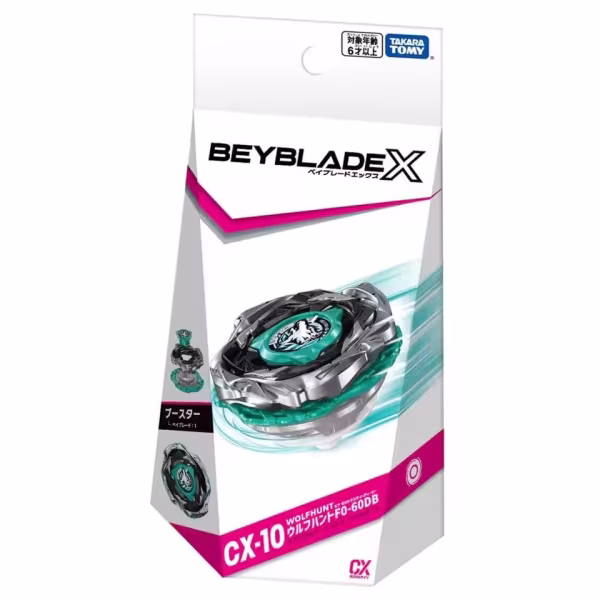 Beyblade X CX-10 Wolf Hunt F0-60DB attack-type Beyblade