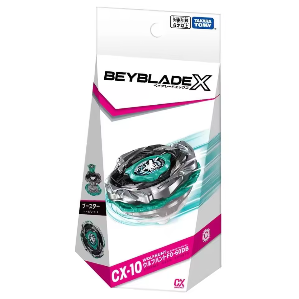 Beyblade X CX-10 Wolf Hunt F0-60DB attack-type Beyblade