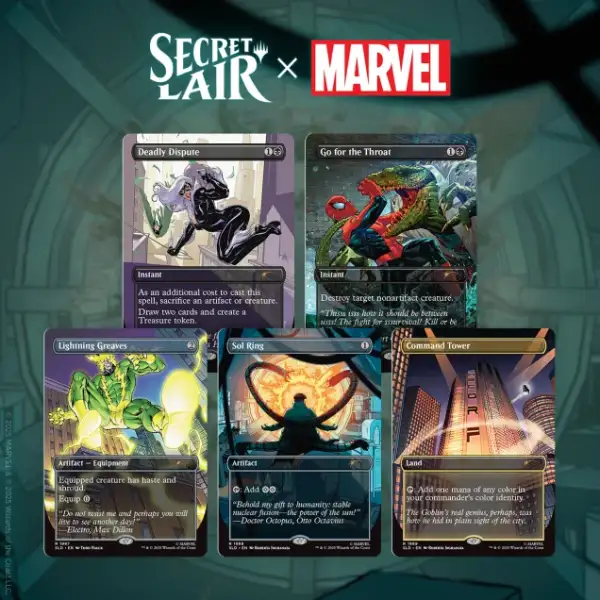 Magic the Gathering Secret Lair Spider-Man Villainous Plots Non Foil Edition