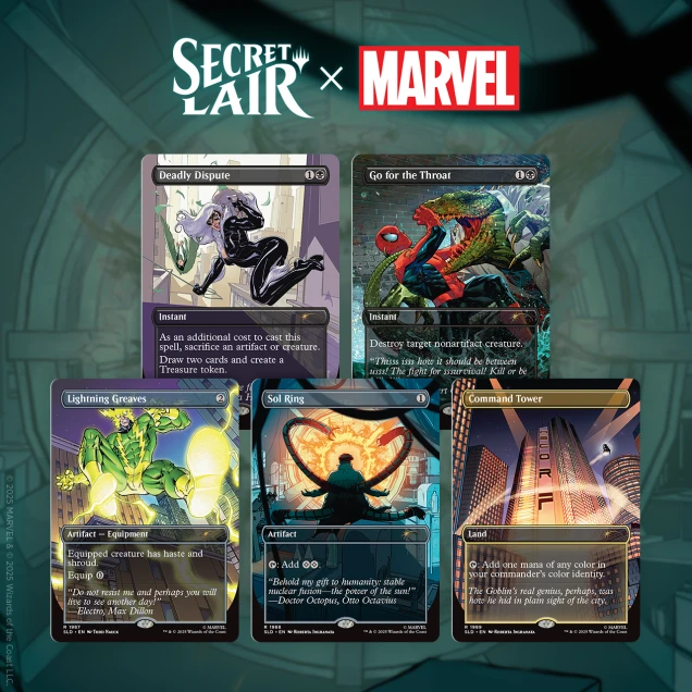 Magic the Gathering Secret Lair Spider-Man Villainous Plots Non Foil Edition
