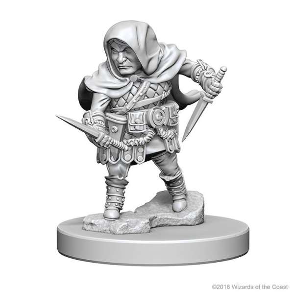 D&D Nolzur’s unpainted Halfling Male Rogue miniature