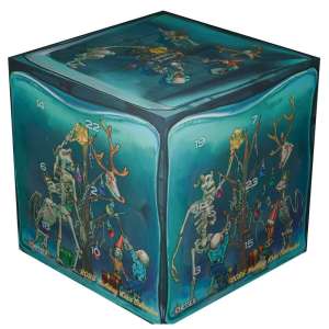 Chessex 2025 Holiday Calendar dice cube CHX 19002