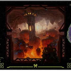 Ultra Pro Edge of Eternities Red Mythic Holofoil Playmat UP38886