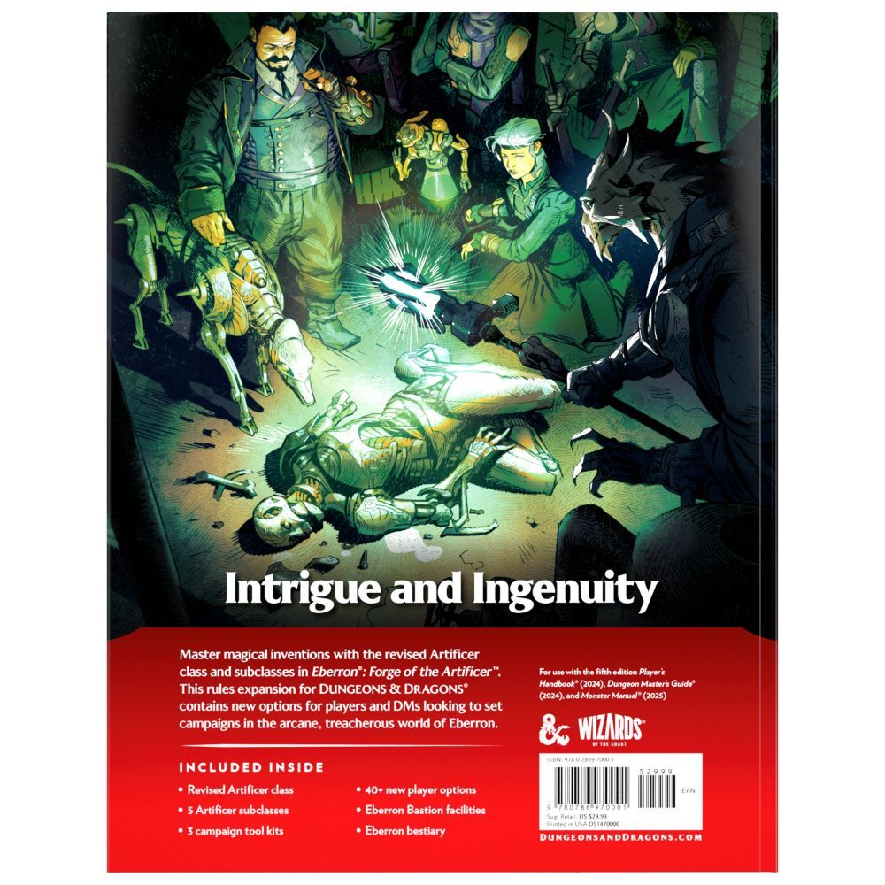 D&D Eberron Forge of the Artificer sourcebook