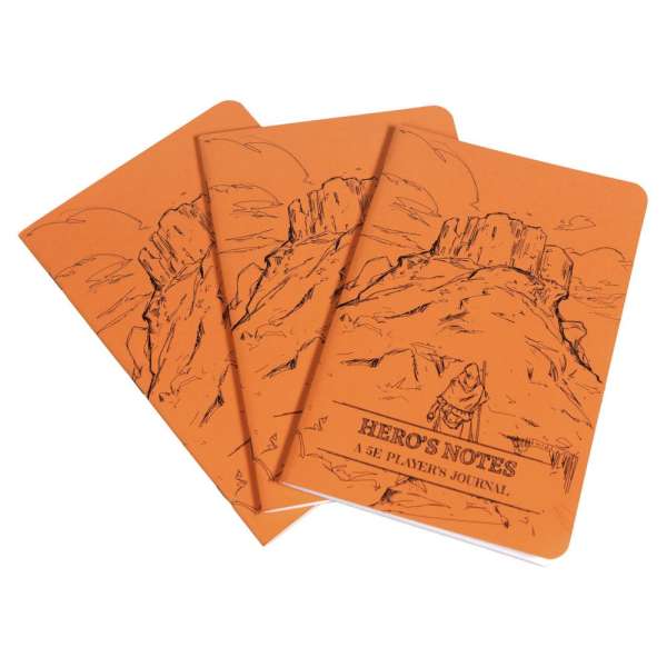 1985 Games Hero’s Journal in Orange for tabletop roleplaying
