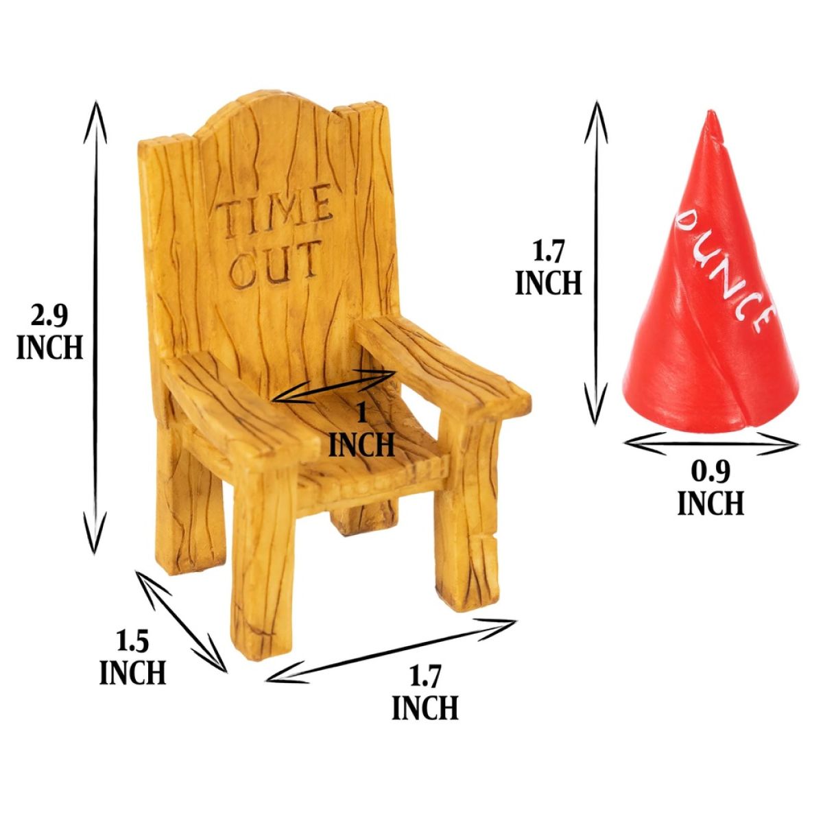 Dice Jail Chair and Dunce Hat tabletop accessory