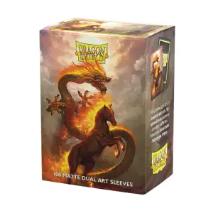 Dragon Shield Matte Dual Art Lunar New Year 2026 Fire Horse sleeves