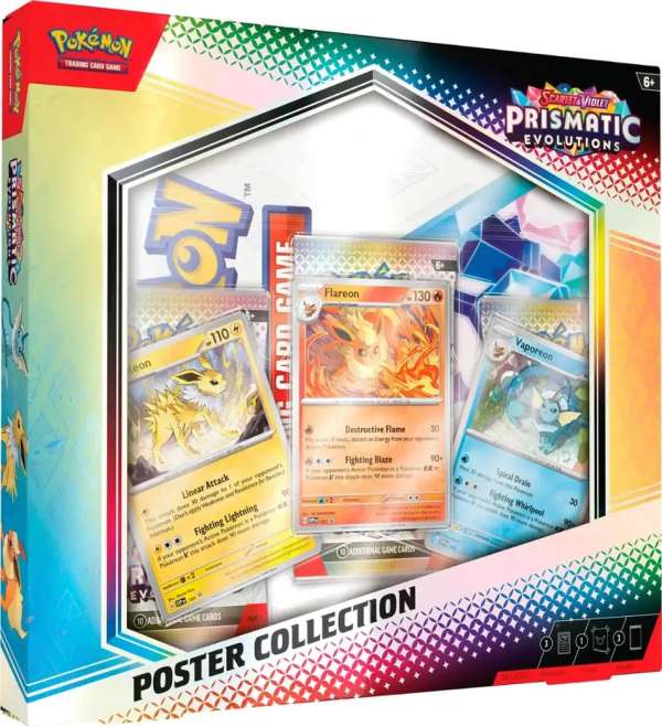 Pokémon TCG Scarlet and Violet Prismatic Evolutions Poster Box