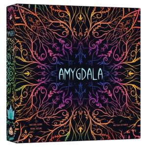 Amygdala board game components and artwork