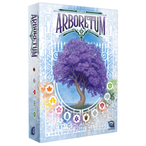 Arboretum strategy card game box and cards