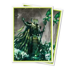 Necron Codex Aligned 105ct Apex Deck Protector sleeves for Warhammer 40k