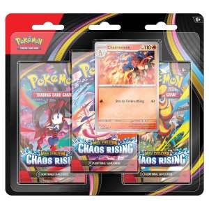 Pokemon Chaos Rising 3 pack blister Mega Evolution promo coin booster packs