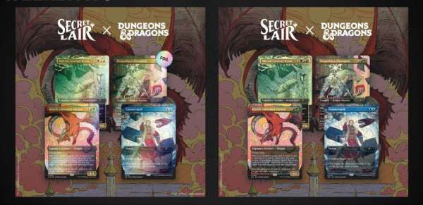 Secret Lair Whispers in Candlekeep full card set featuring Dungeons and Dragons themed Magic cards