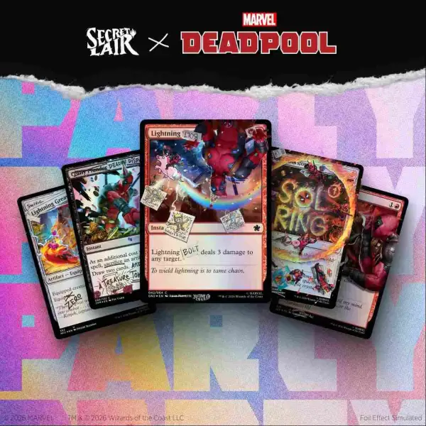 Secret Lair Deadpool Pool Party Foil Edition Magic cards