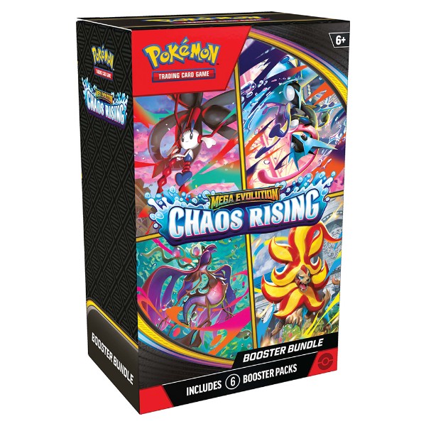 Pokemon Chaos Rising 4 pack booster bundle Mega Evolutions TCG