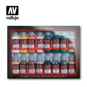 Vallejo Game Colour Introduction 16 Colour Set miniature acrylic paints