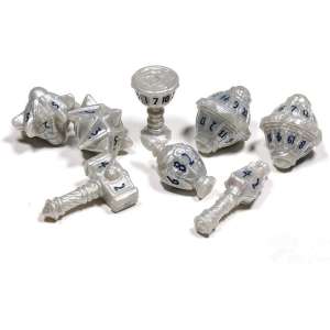 PolyHero Dice - Cleric 8 Dice Set (Various Colours)