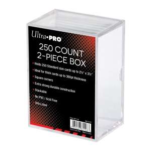 Ultra Pro: UP81148 2-Piece 250 Count Clear Card Storage Box