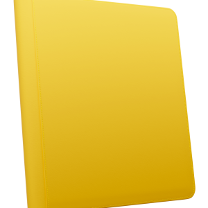 Palms Off Gaming - STEALTH 12 Pocket Zip Trading Card Binder - Yellow