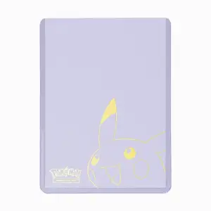 Pikachu Toploader and Penny Sleeves Combo Pack 25 count for Pokémon cards
