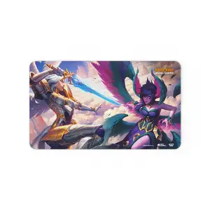Riftbound League of Legends Vendetta Kayle vs Morgana premium playmat
