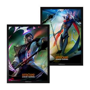 Riftbound League of Legends Vendetta Jayce vs Viktor premium card sleeves