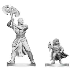 D&D Nolzur's Marvelous Miniatures: Goliath Barbarian & Halfling Rogue