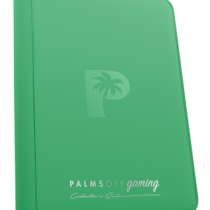 Palms Off Gaming - Collector's Series 9 Pocket Zip Trading Card Binder - Green