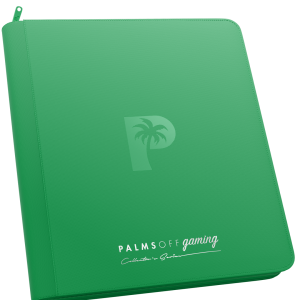 Palms Off Gaming - Collector's Series 12 Pocket Zip Trading Card Binder - Green