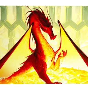 Gamegenic Magic The Gathering The Hobbit Shiny Playmat - Smaug the Golden